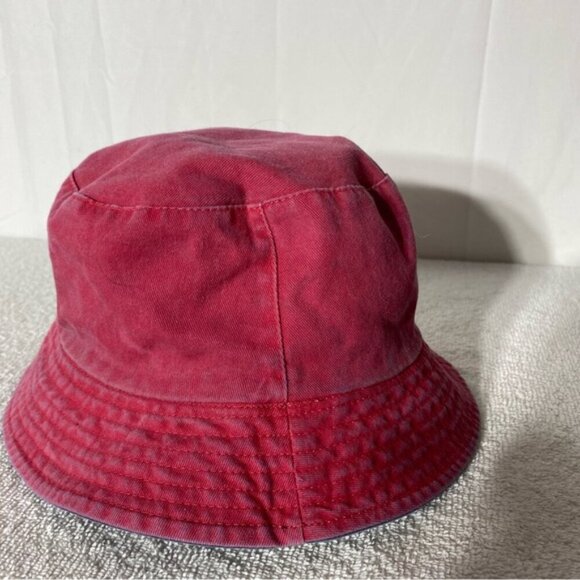Vintage Reversible Blue Red Bucket Hat - Picture 9 of 13